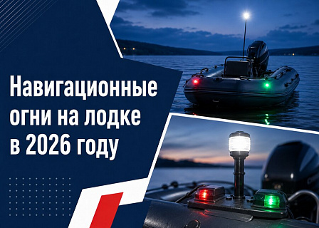 Навигационные огни на лодке в 2026 году: какие нужны по закону и как выбрать